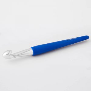Крючок для вязания с эргономичной ручкой "Waves" алюминий