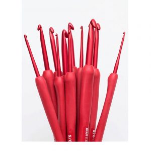 Крючок Tulip для вязания с ручкой "ETIMO Red"